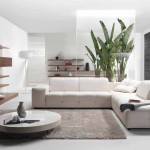 Colorful White Living Room Interior Style Contemporary Kits Furniture